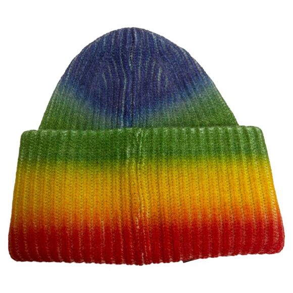 Acne Studios Pansy Rainbow Beanie in Multicolor Wool - Picture 5 of 7